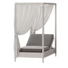 White 1-Seater Daybed with Canopy