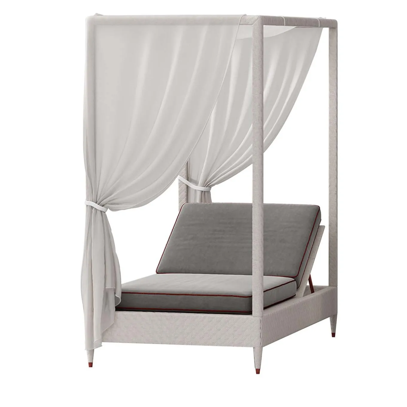 White 1-Seater Daybed with Canopy