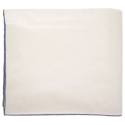 White Waxed Linen Tablecloth