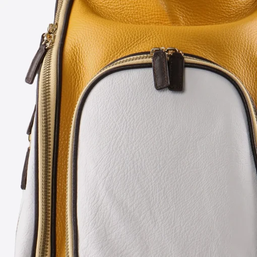 White, Yellow and Brown Golf Bag