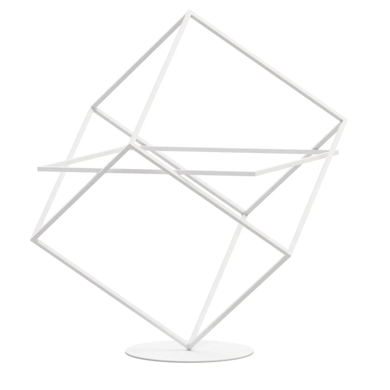 Who’s Next White Iron Magazine Rack