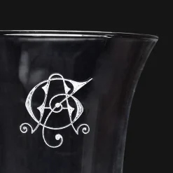 Wine and Water Deco Crystal Goblets