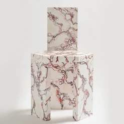 Winged Wooden Chair by Antonio Saporito