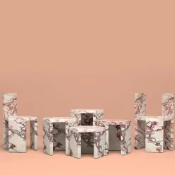 Winged Wooden Coffee Table 35 by Antonio Saporito