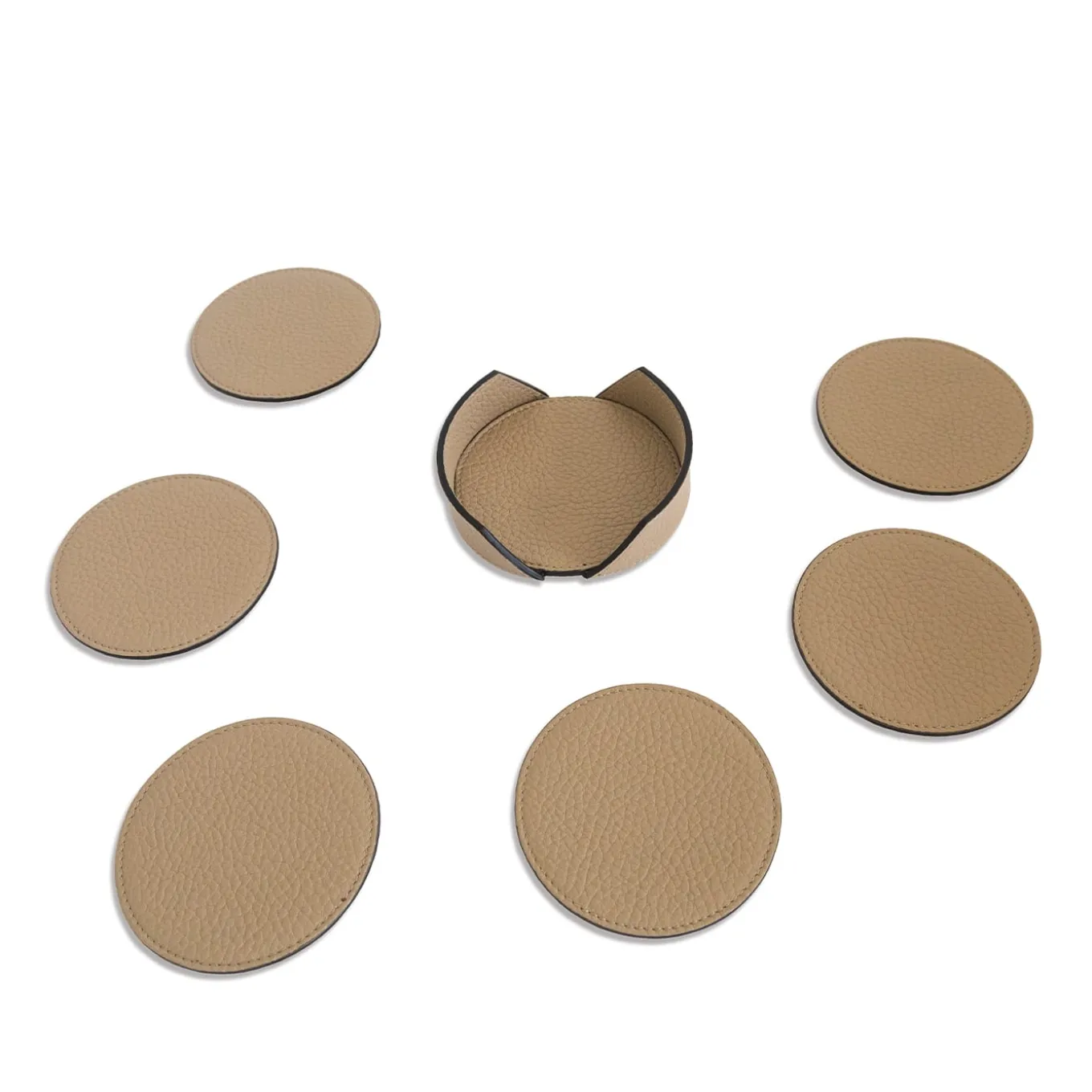 Wings Beige Set of 6 Coasters