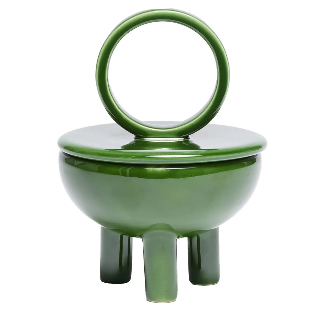 Wok Erba Green Ceramic Candle
