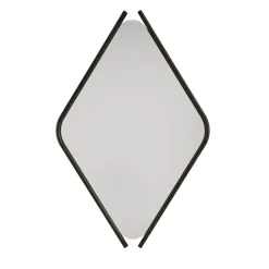 Wood Eye Small Mirror with Solid Oak Frame