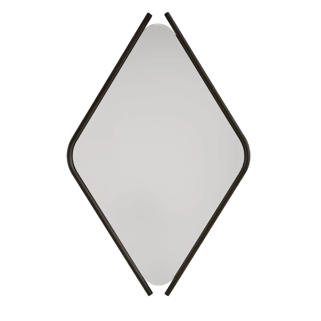 Wood Eye Small Mirror with Solid Oak Frame