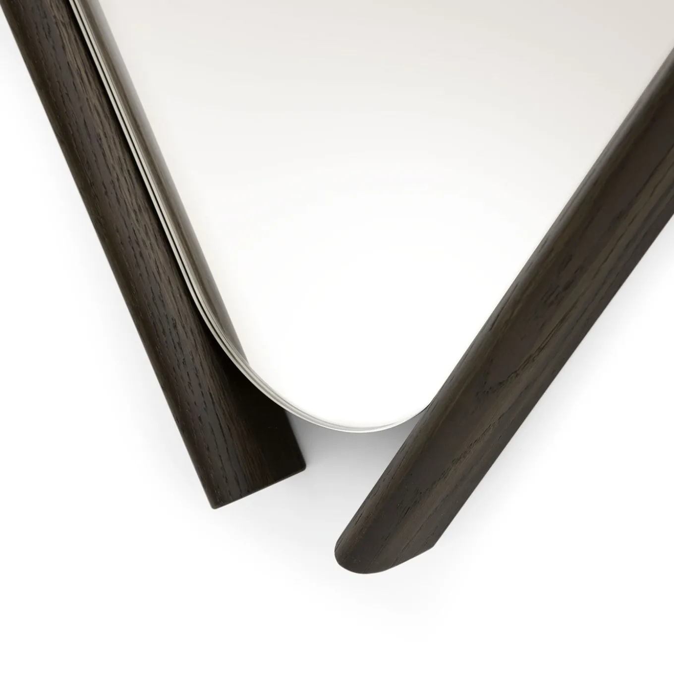 Wood Eye Small Mirror with Solid Oak Frame