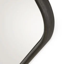 Wood Eye Small Mirror with Solid Oak Frame