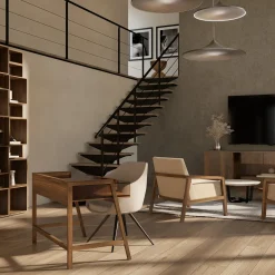 Writing solid walnut wood Desk with glass Top