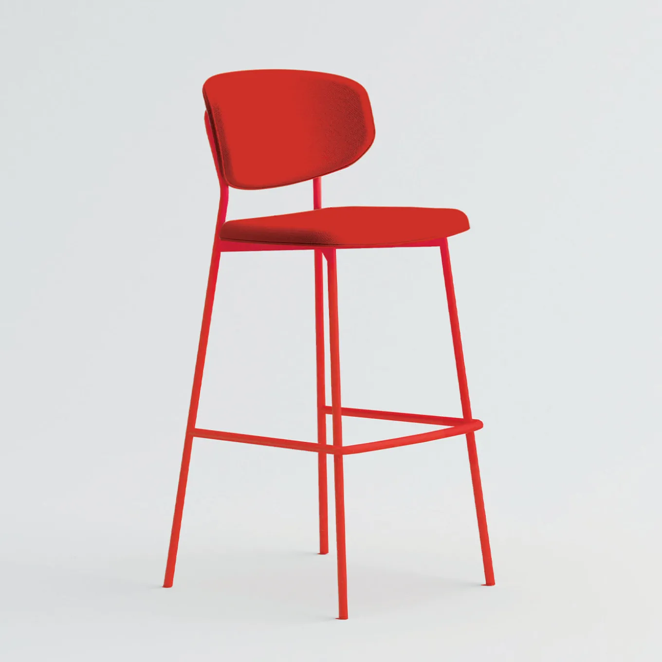 Wround Red Stool R&D Billiani
