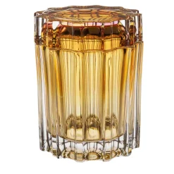 Xmas Set of 2 Amber Boxes with Lid