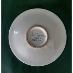 Yellow Peacock Feather ⌀ 16 cm Decorative Plate