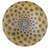 Yellow Peacock Feather ⌀ 35 cm Decorative Plate