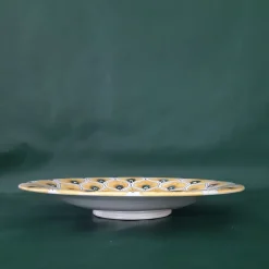 Yellow Peacock Feather ⌀ 20cm Decorative Plate