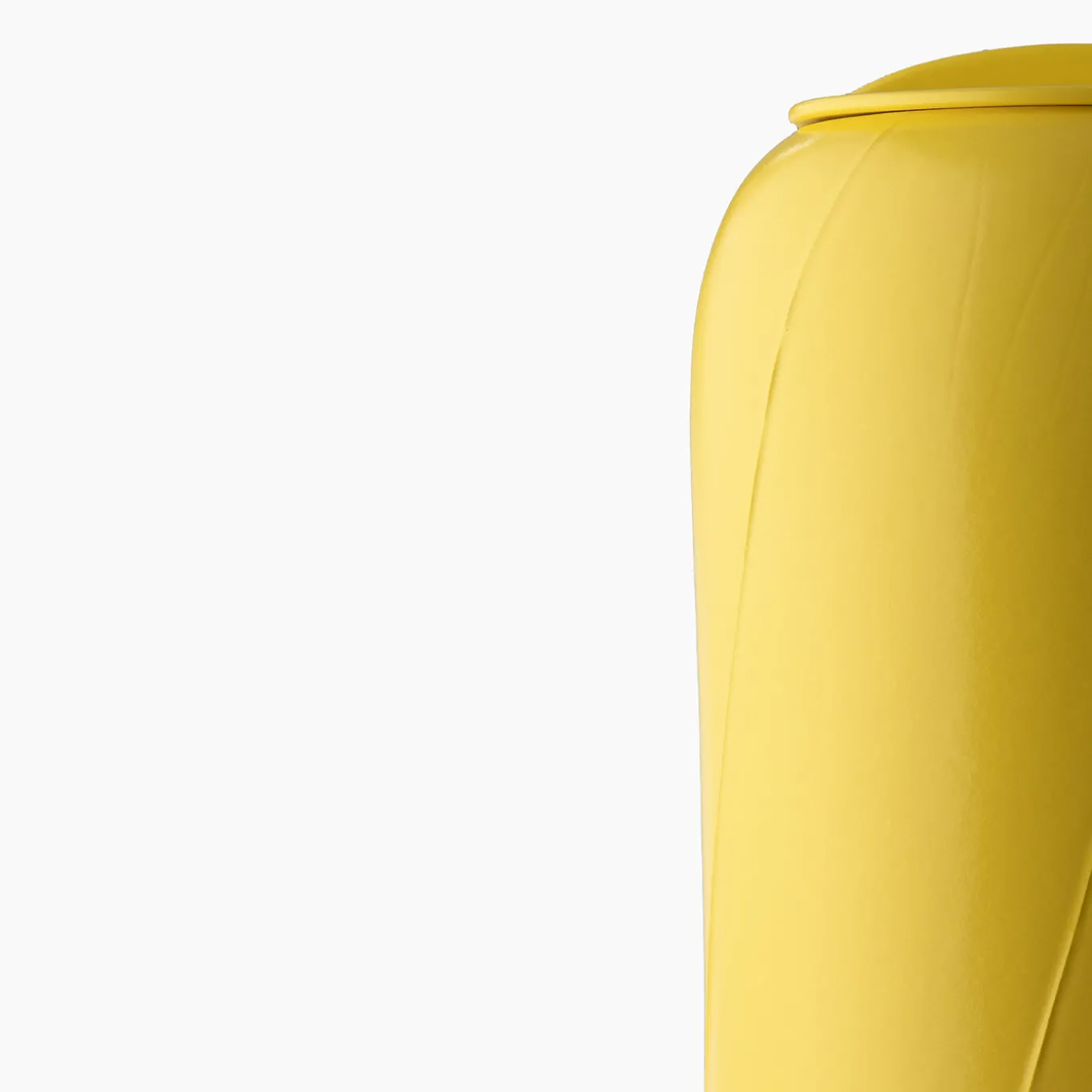 Yellow Tall Vase A with Lid by Benjamin Hubert