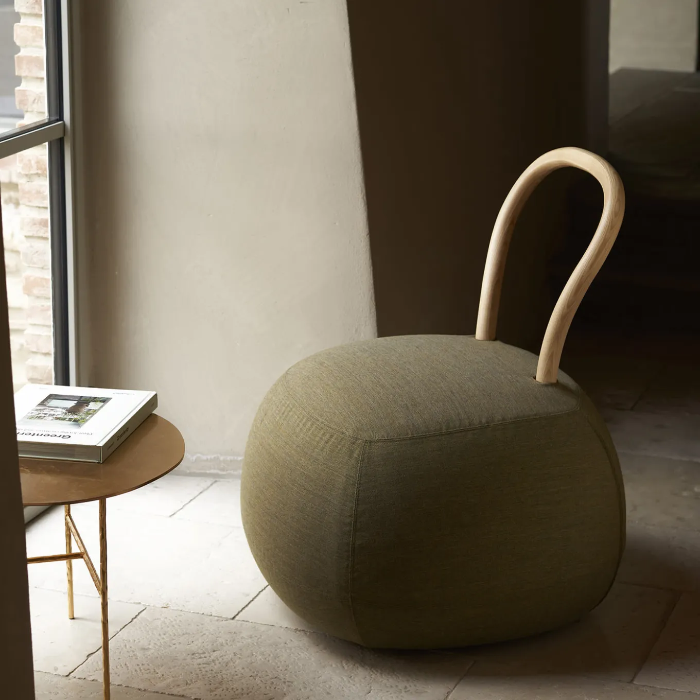 Yum Yum 66/B Olive-Green Lounge Chair by Lapo Ciatti