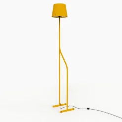 Zarafa Yellow Steel Floor Lamp