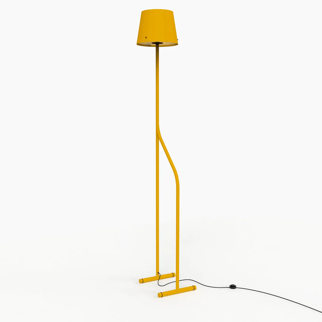 Zarafa Yellow Steel Floor Lamp
