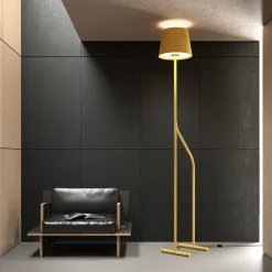Zarafa Yellow Steel Floor Lamp
