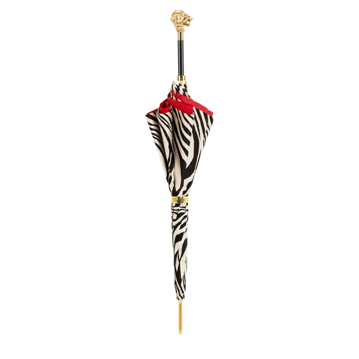 Zebra Pattern Lion Handle Umbrella