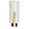 Zeno Wall Sconce in Satin Brass, Mat Black and Alabaster