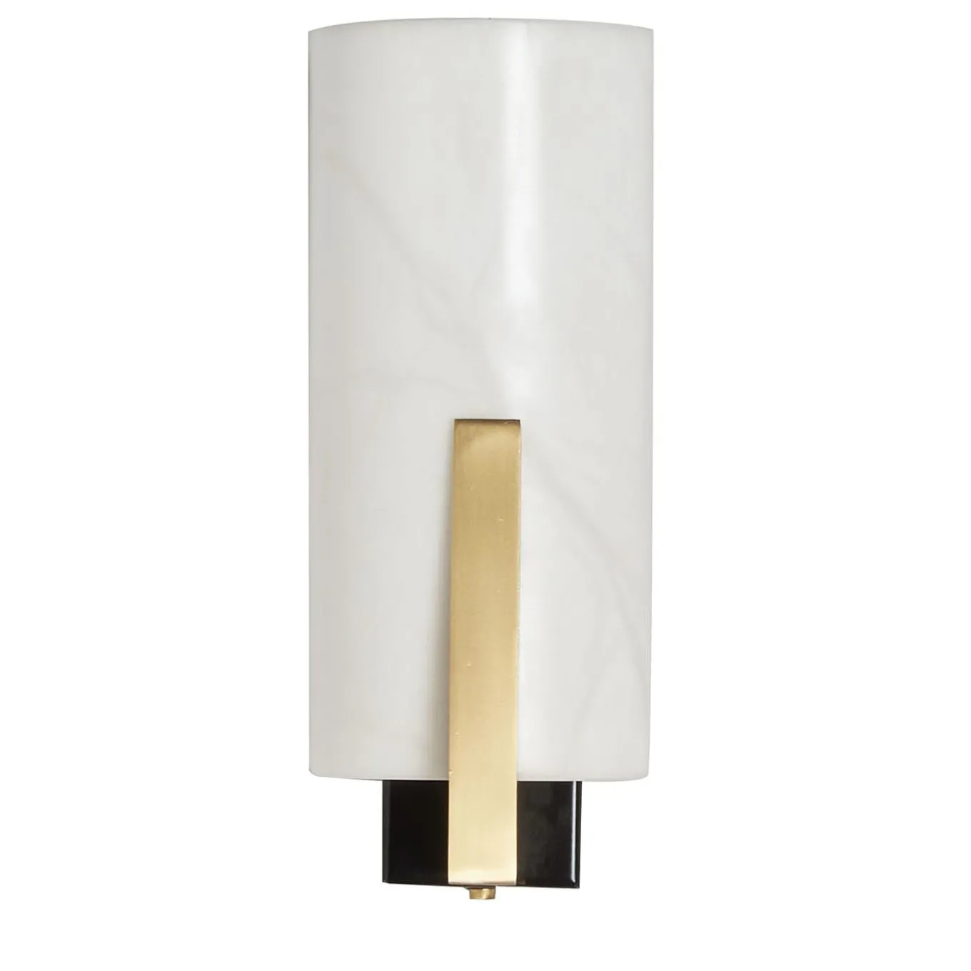 Zeno Wall Sconce in Satin Brass, Mat Black and Alabaster