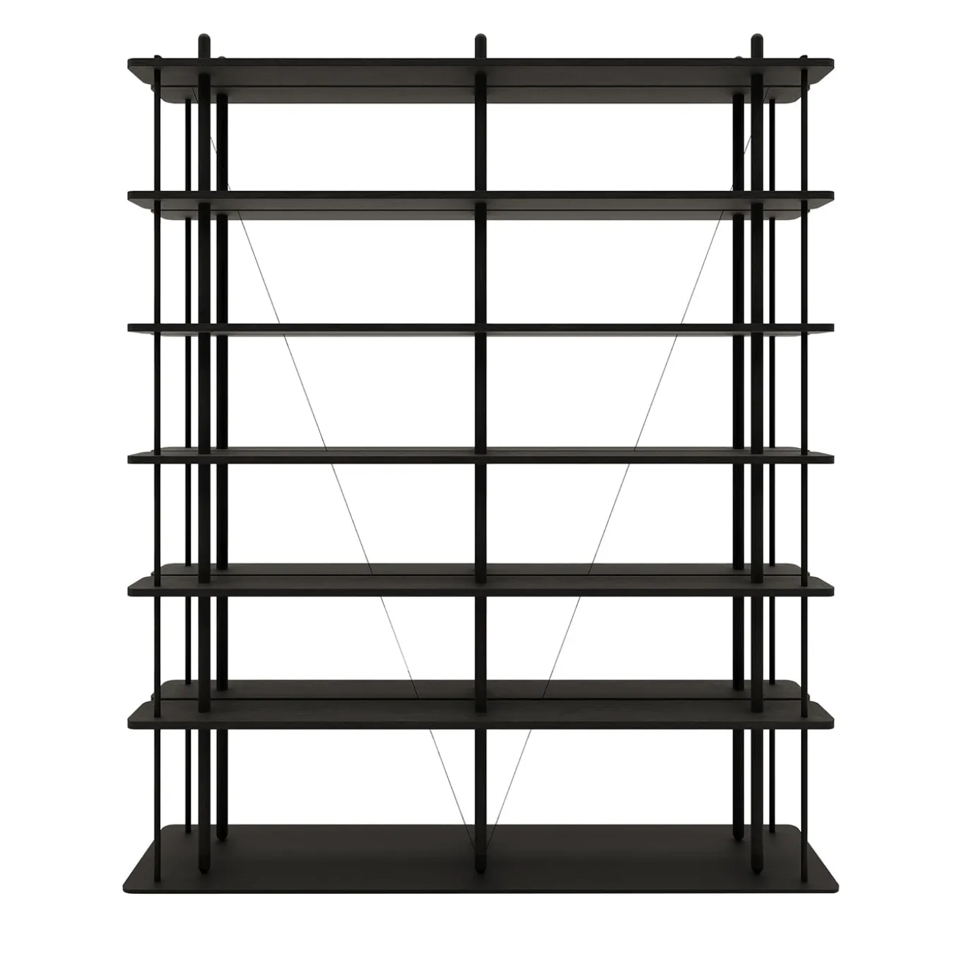 Zenobia Black Bookcase