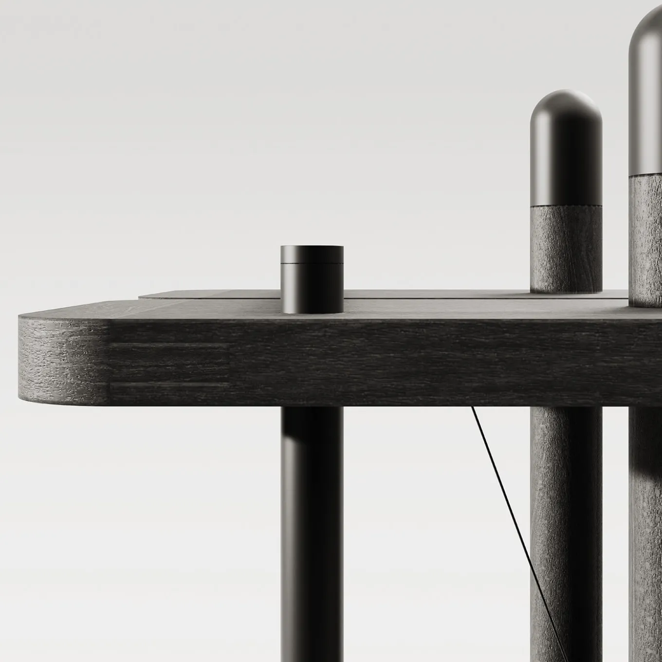 Zenobia Black Bookcase