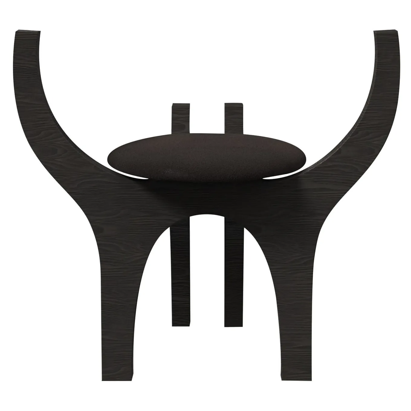 Zero V1 Black Wood Stool