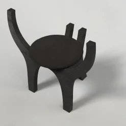 Zero V1 Black Wood Stool