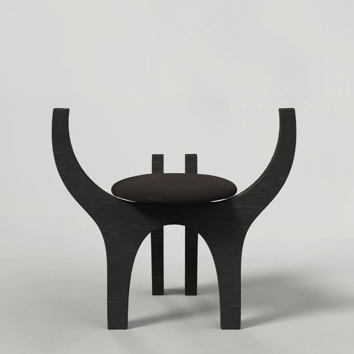 Zero V1 Black Wood Stool