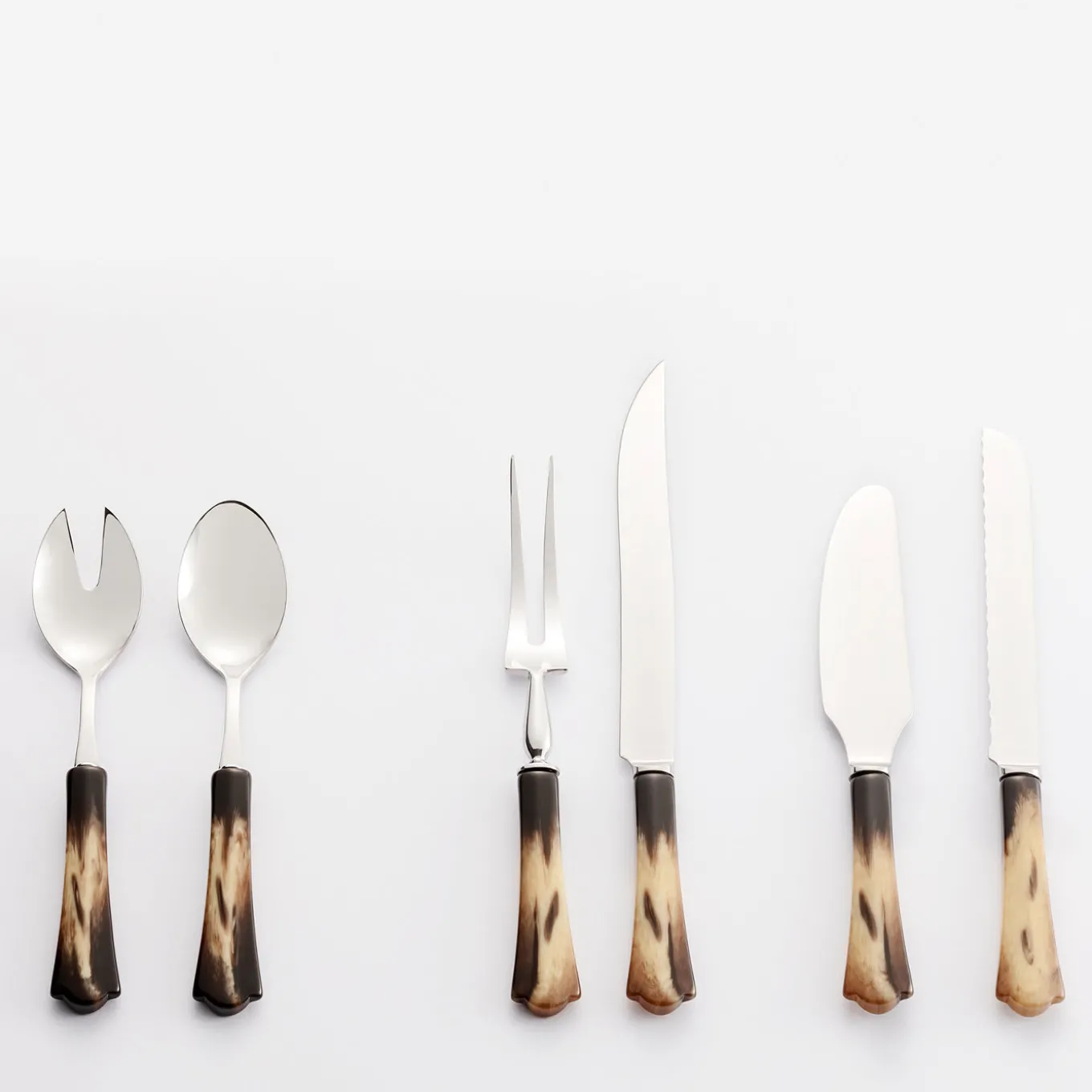 Zimbabwe Set of Salad Serving Cutlery