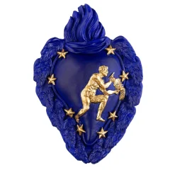 Zodiaco Aquarius Ceramic Heart