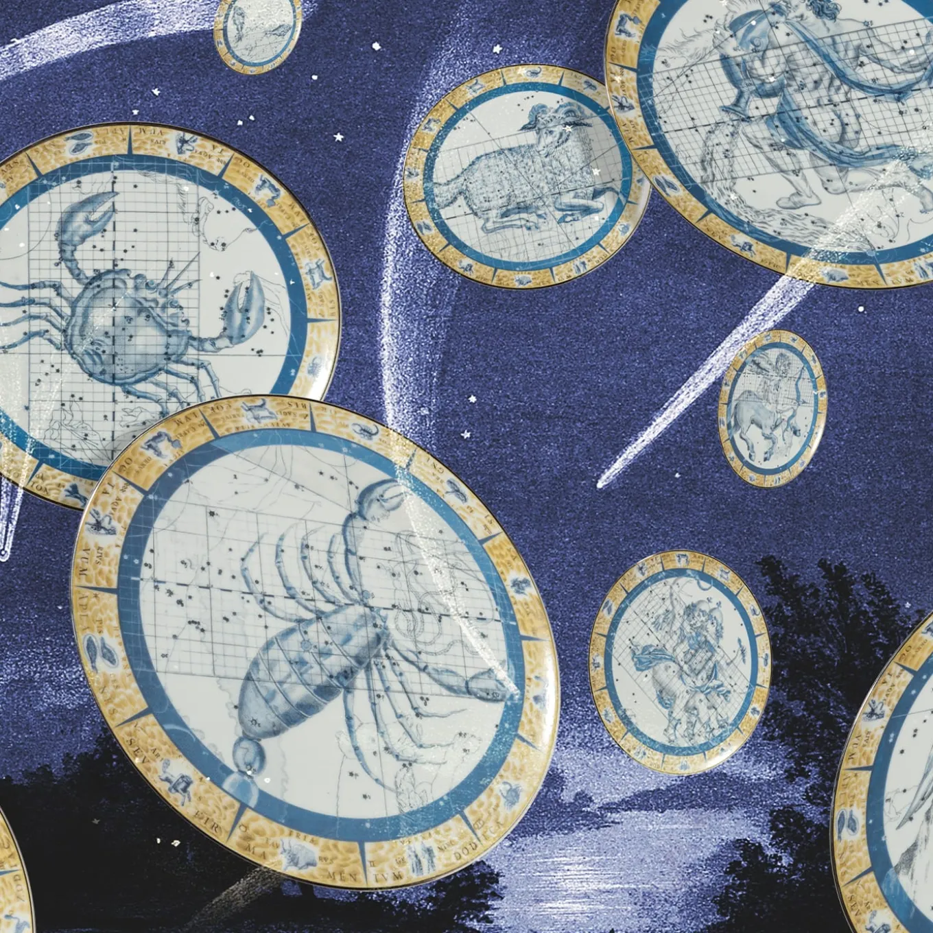 Zodiacus Virgo Decorative Porcelain Plate